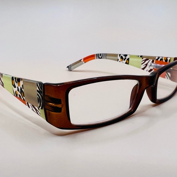 Geometric narrow readers w/ spring hinges, stylish arms & thin Aspheric Lenses - Picture 10 of 13